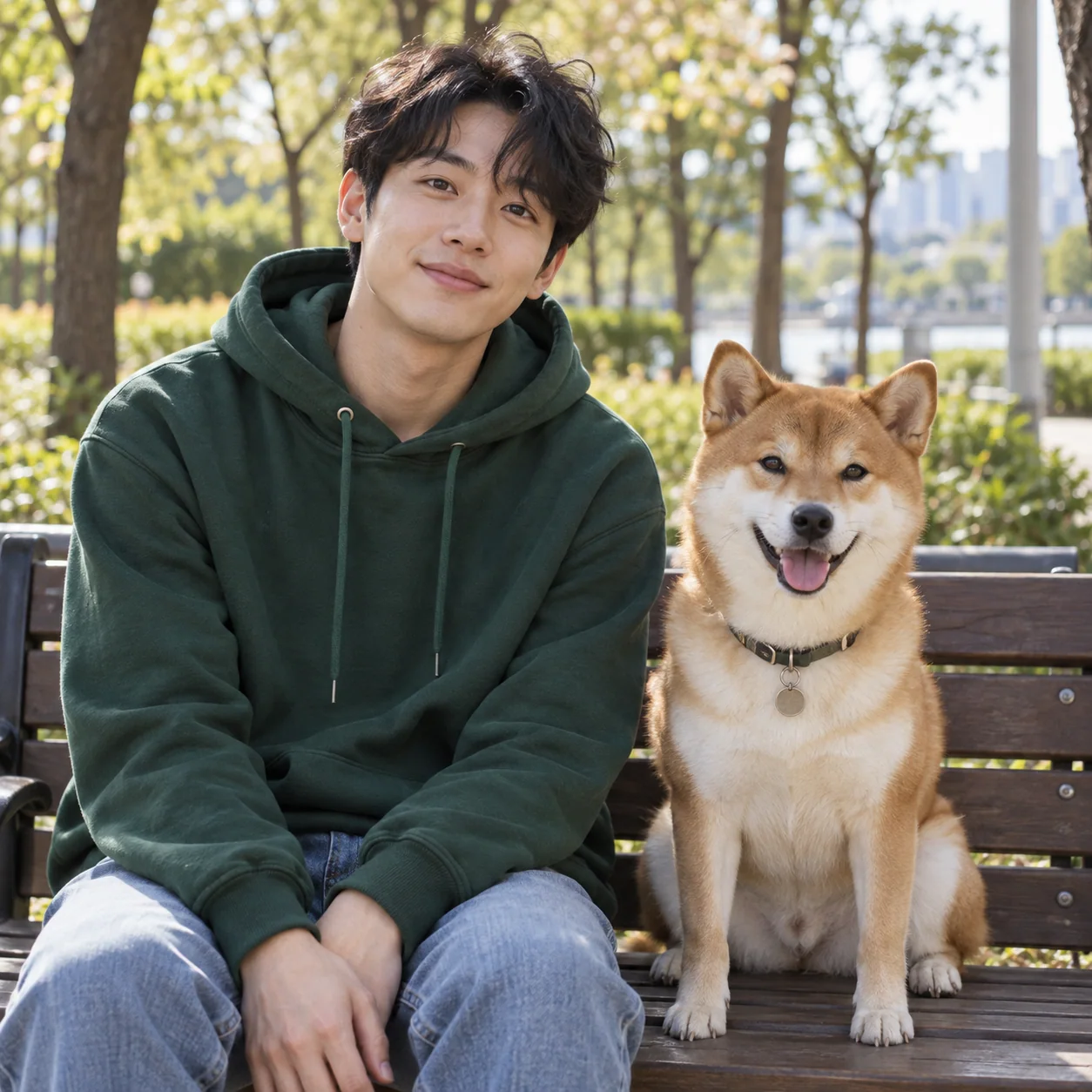 내 사진을 문구점 스티커로 — 변환 예시의 입력 사진 1