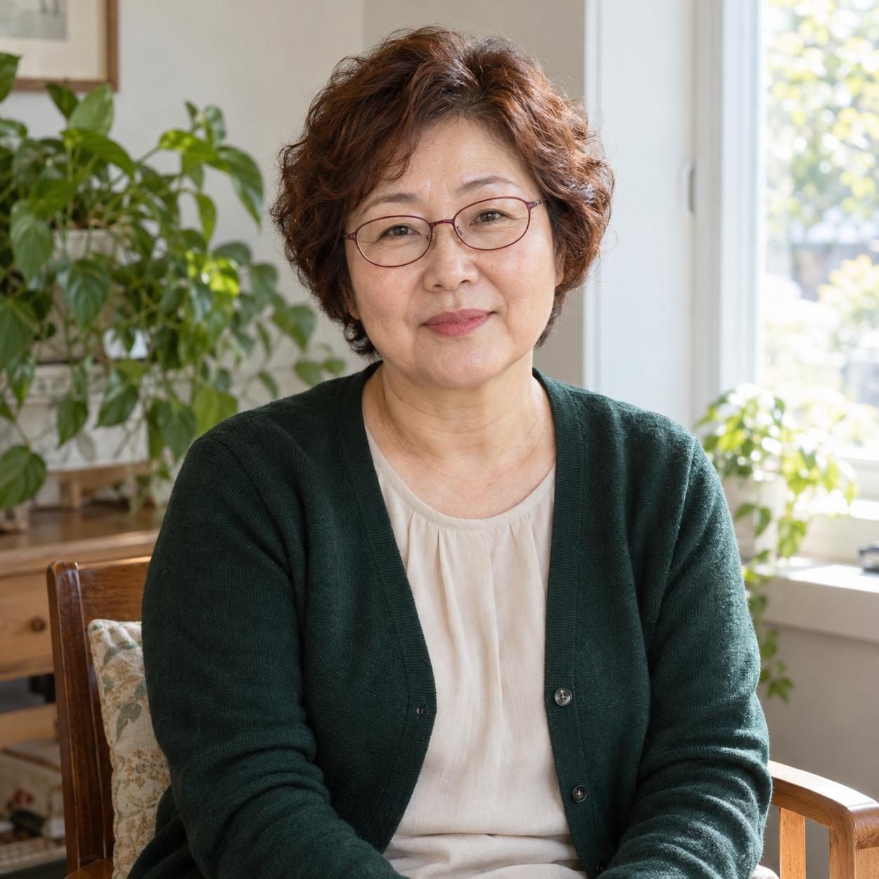 나를 닮은 동물로 실사 변신 — 안경 있음 · 실내의 입력 사진 1