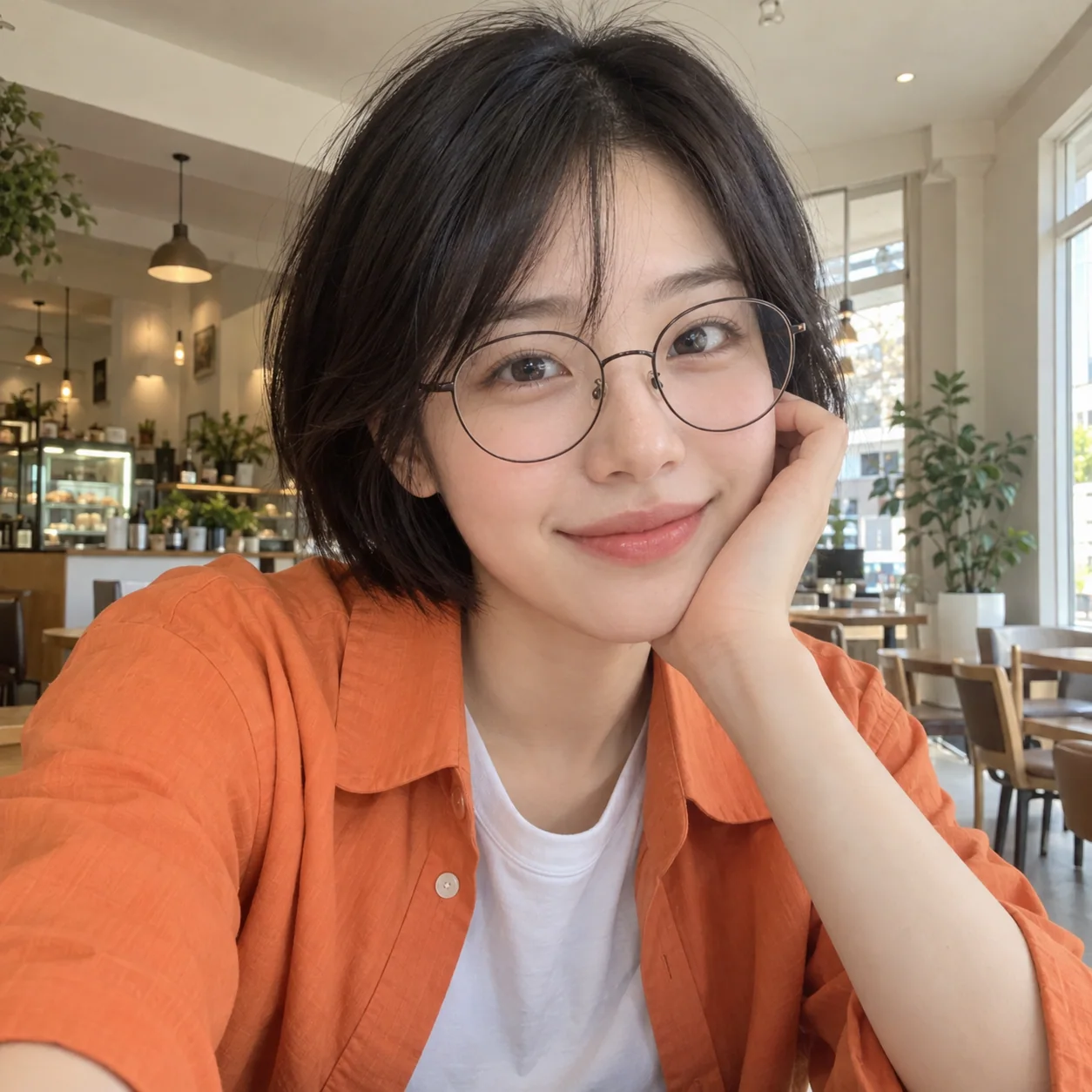 내 얼굴로 만드는 일상 스티커 9종 — 변환 예시의 입력 사진 1
