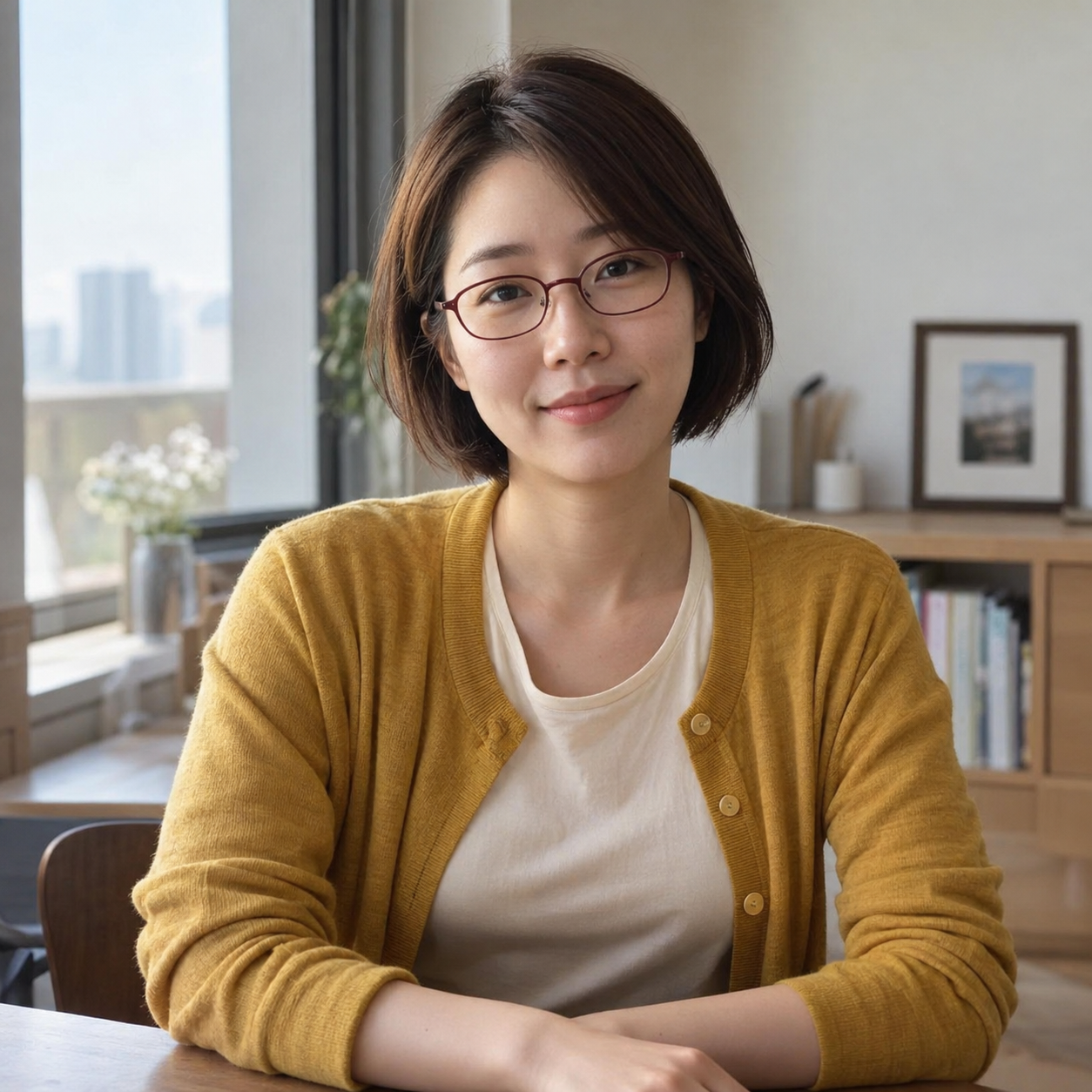 내 얼굴로 만드는 직장인 단톡 리액션 9종 — 변환 예시의 입력 사진 1