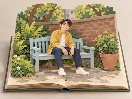 내 사진을 종이 팝업북으로 — AI 변환 결과