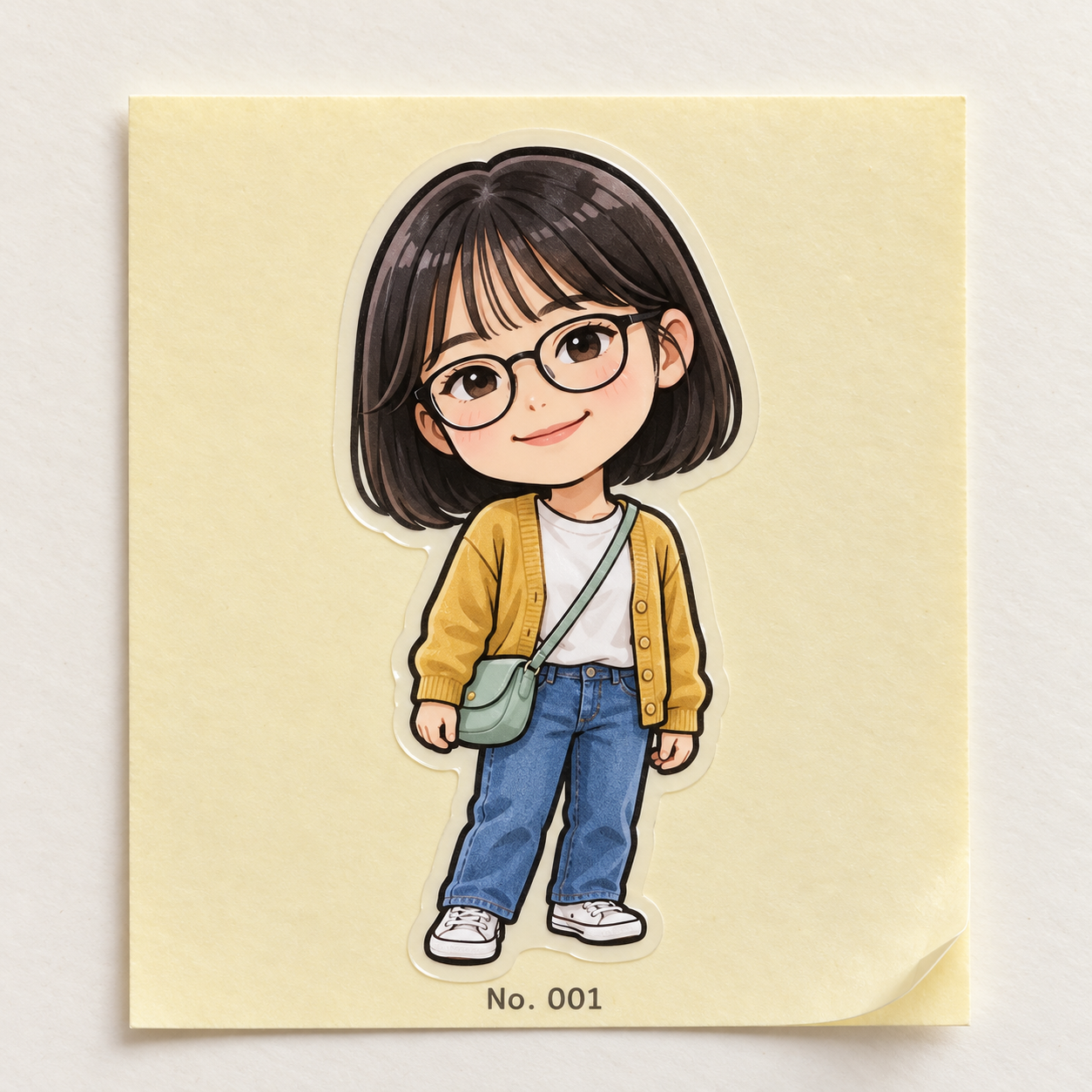 내 사진을 띠부띠부씰로 — 변환 예시의 AI 변환 결과