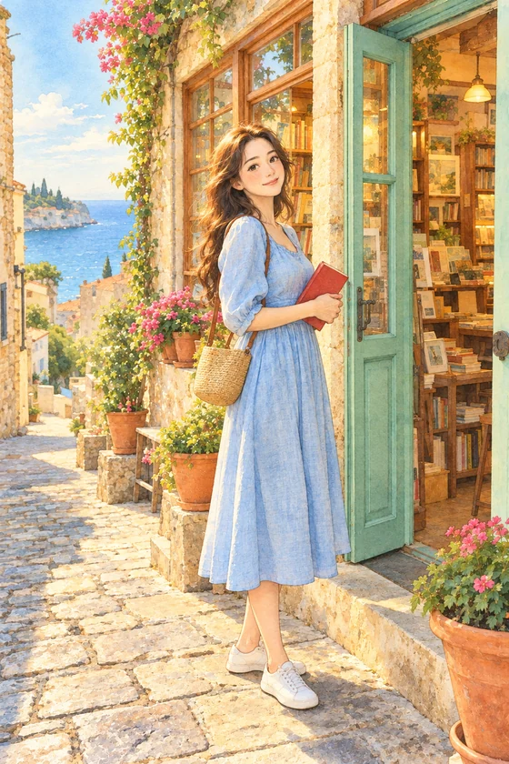 내 사진을 따뜻한 손그림 애니메이션으로 — AI 변환 결과